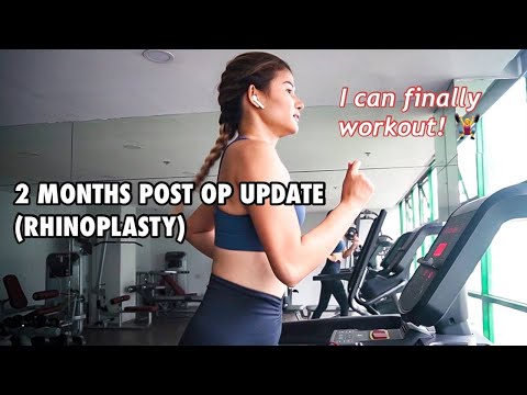 NOSE UPDATE: 2 Months Post Op +Workout | Jen Barangan