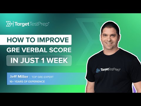 How to Improve GRE Verbal Score in Just 1 Week with @TargetTestPrep