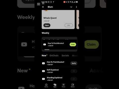 How to Find AltCoins? Blum Code | Blum Today Verification Keyword| Blum 21 October Find AltCoins?