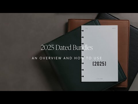 2025 Dated Bundles Planner Flip | Cloth & Paper