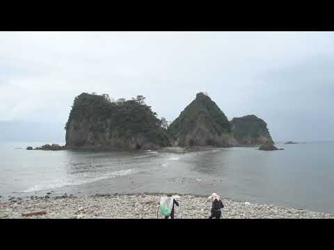 【4K 伊豆 散歩 作業用BGV】ぶらり伊豆半島　静岡県賀茂郡西伊豆町　堂ヶ島　三四郎島トンボロ現象リアルタイムライブ