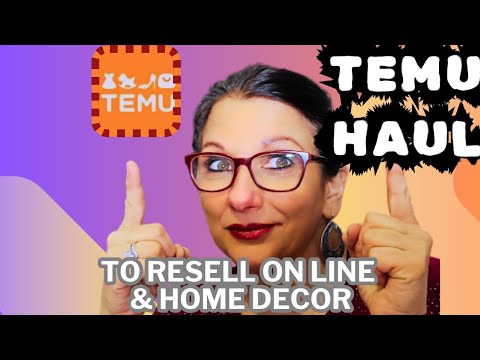 Huge temu haul over 50 items to resell on Poshmark and decorate.  What I expected vs what I got.