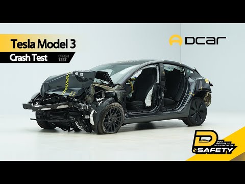 Tesla Model 3 Crash Safety Test 特斯拉Model 3 碰撞安全测试