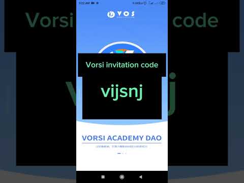 Vorsi invitation code. vorsi network mining app referral code. vorsi airdrop invite code #vorsi