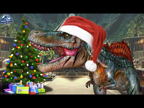 Tyrannometrodon grabs the cash at the Jurassic World Alive Christmas Isla Event 🎄💰