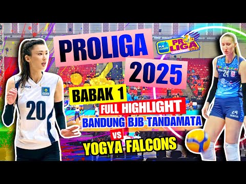 PROLIGA 2025‼️BABAK 1 FULL HIGHLIGHT BANDUNG BJB TANDAMATA VS YOGYA FALCONS