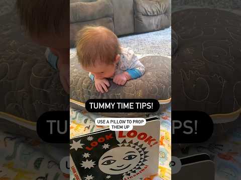 How to make tummy time more tolerable!🤗 #pediatrictherapy #tummytime #tummytimefun