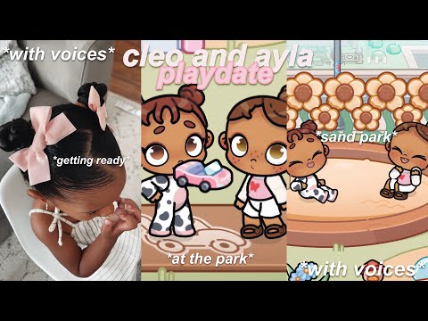 cleo and ayla have a playdate 🫶🏾 collab with @LuvlyBellaa | *with voice* | avatar world