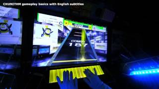 CHUNITHM tutorial & gameplay basics w/English subtitle