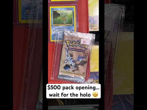 Opening a $500 1st Edition HEAVY Fossil Booster Pack…worth it? #pokemon #1stedition #vintagepokemon