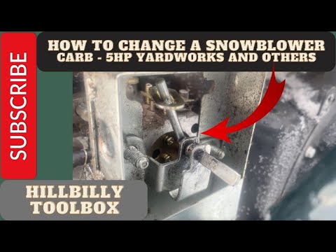 How to clean a snowblower carb - 5hp Yardworks (and others). - The HillBilly ToolBox Way