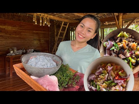 Kinilaw, Sinugbang Baboy for Lunch and I made Ginamos Mimis | Dinakdakan for Dinner | Ms Cynthia