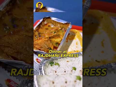 Chicken Dinner at RAJDHANI EXPRESS #shorts #viral #reels #travel #train #i