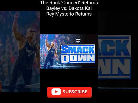 WWE SmackDown preview 🙀,The Rock Return #wwesmackdown #therock #wrestlemania40