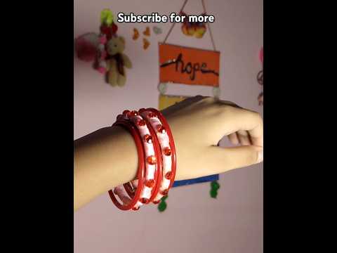 Full tutorial uploaded watch from here ☝️#reuse old bangleles #handmade #easy #shortsviral #youtube