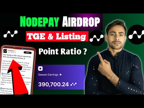 Nodepay Airdrop TGE & Listing Date📈| Nodepay Mining Points Ratio ,Wallet Connection Eligibility