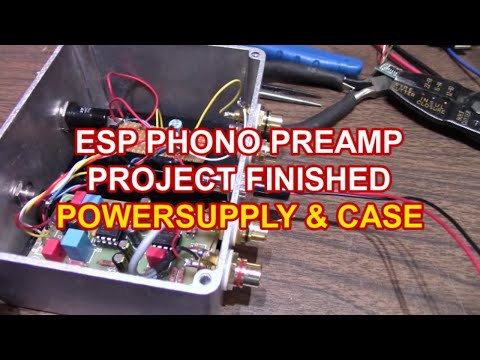 ESP phono preamp power supply and case - project complete