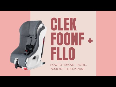 HOW TO install and remove the anti-rebound bar on your Clek Foonf + Clek Fllo car seat