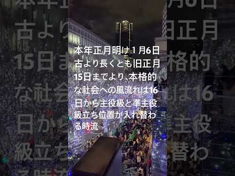 本年正月明け１月6日中旬以降主役級と準主役級立ち位置が入れ替わる時流/地時代属性の乙女座山羊座牡牛座は準主役級に、新たな風時代属性の水瓶座双子座天秤座は実力有りき覚悟の主役級。準主役級NGは去るべき