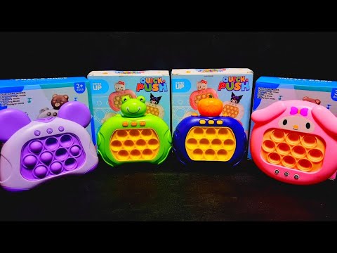 1 Minute Satisfying with Playing Push Game Pop It Eletrônico Fidget Toy ASMR No Talking