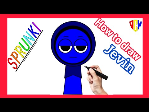 How to draw Jevin from Incredibox Sprunki | Easy step by step tutorial | @digitalcreativeworld123