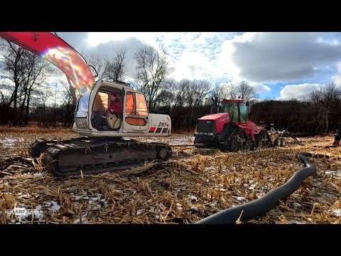 100,000 POUNDS of pulling force to install 70,000ft of drainage tile!