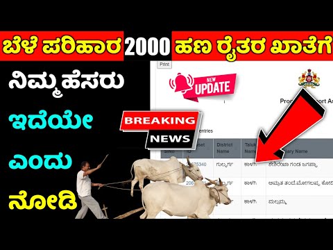 Bele parihara payment karnataka 2023 2024 | ರೈತರ ಬೆಳೆ ಪರಿಹಾರ ಹಣ ಬಿಡುಗಡೆ