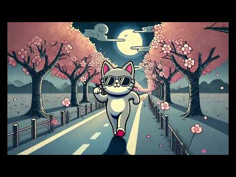 Shamisen 三味線【Strolling Under the Night Sakura】Background Music (AI-generated)