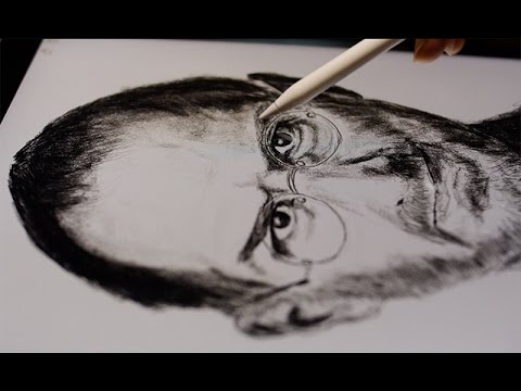 Steve Jobs iPad Pro & Apple Pencil