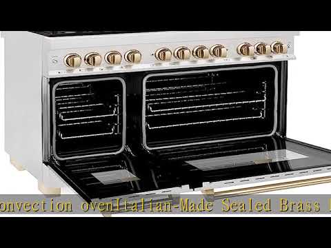 ZLINE Autograph Edition 48" 6.0 cu. ft. Dual Fuel Range with Gas Stove and Electric Oven in Fingerp