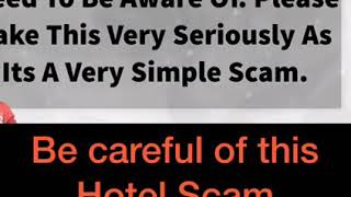 Hotel Scam Alert 2019