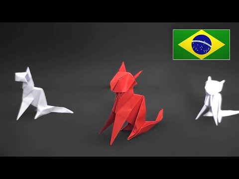 Como fazer um Origami de Gato - Nível Intermediário