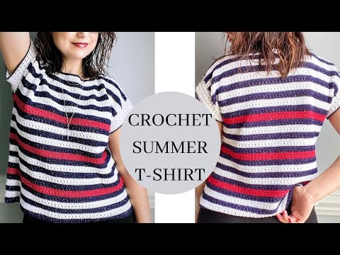 How To Crochet a Nautical T-Shirt