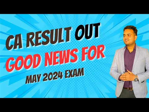 Ca Inter and Final result| Good news for May 2024 attempt students| ca result