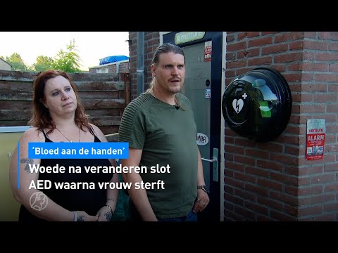 😡 'Bloed aan de handen' woede na veranderen cijferslot AED waarna vrouw sterft | Hart van Nederland