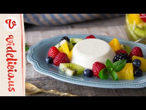 プルプルでなめらかな舌触り♪パンナコッタのフルーツマリネ添え｜How to make Panna Cotta with Fruit Marinade