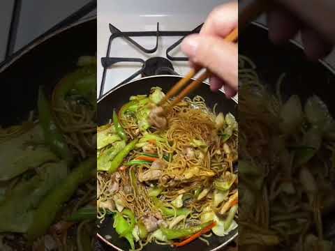 Stir Fried Noodle With Tasty Mustard Mayonnaise #shorts