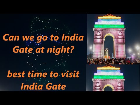 India Gate view in the night