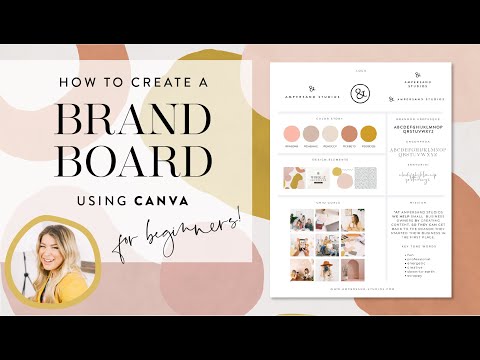 How to create a Brand Board using Canva - for Beginners!