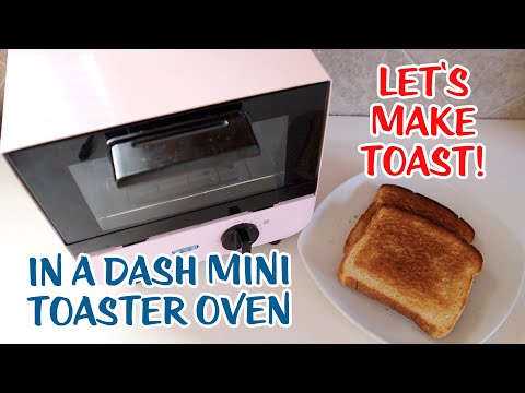 Making Toast In A Dash Mini Toaster Oven 🍞 Dollar Tree Baker's Choice White Bread Review