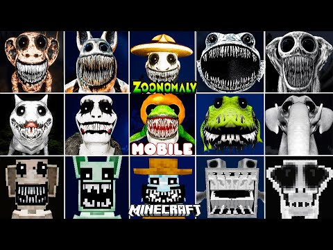 Zoonomaly ALL JUMPSCARES vs MOBILE vs Garry's Mod vs MINECRAFT