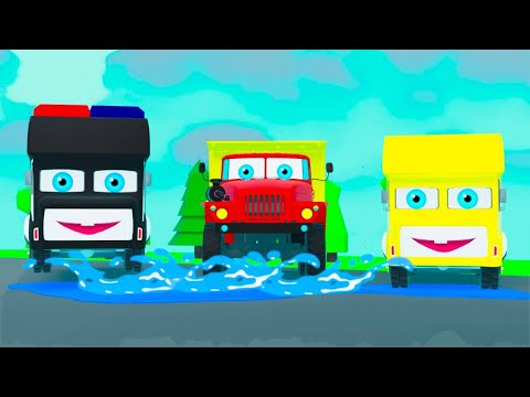 Rain Rain Go Away | Come Again Another Day | Nursery Rhymes & Kids Songs | Baby Trucks For Children