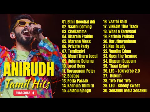 Anirudh Tamil Hits | Anirudh Dance Hits - Jukebox | Anirudh Ravichander | New Songs | Workout Songs