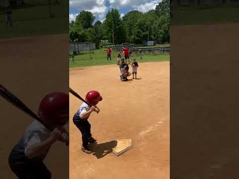 Baseball hit! Last game of the spring season, it was a blast!