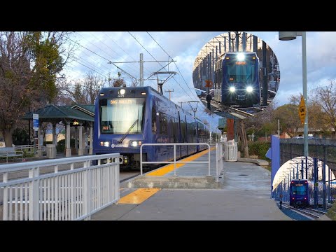 Sacramento Light Rail With Cordova Town Center As Last Stop For A Weekend, Rancho Cordova CA