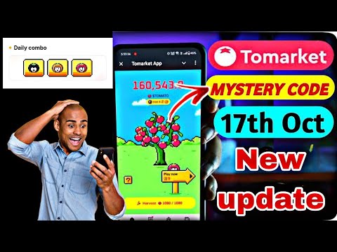 Tomarket Combo Update | Tomarket Mystery Code 17 October | Tomarket New Update