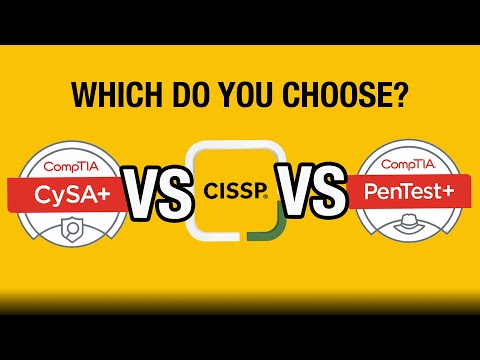 IT Security Certifications: CySA+ vs PenTest+ vs CISSP #cybersecurity