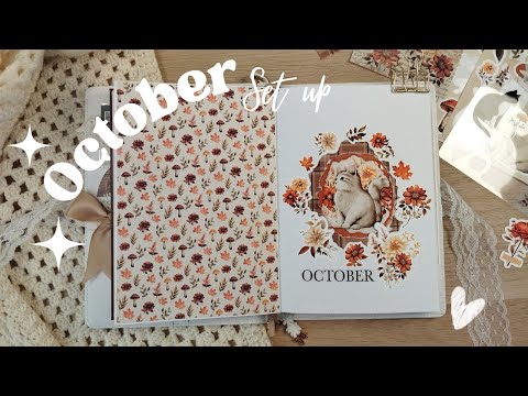 OCTOBER 2024 | Autumn Cats | Plan With Me | Faith Journal Set Up