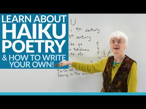 Learn to write poetry: THE HAIKU