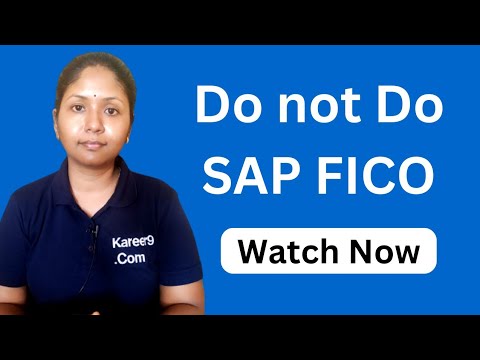 Who should not choose SAP FICO as career | Sushmita Madhu